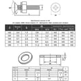 thumbnail image 2 of M6 Self Tapping Screw Washer Hex Nut Set, Stainless Steel Hardware Fixing Bolt, Cross Flat Head,M6*10Mm/10 Pcs, 2 of 4