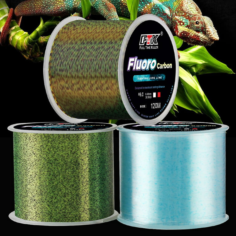 120m Three-color Fishing Line With Abrasion Resistance And Curl Resistance  For Fishing Enthusiasts Green 1.5
