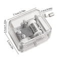 thumbnail image 3 of adviicd Crank Christmas Acrylic For Birthday For Mom/Dad/Daughter/Son Thanksgiving Music Hand Box Gift Clear Event & Party, 3 of 4