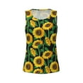 thumbnail image 3 of Picia Sunflower 1 Pattern Women's Workout Tank Top,Breathable Activewear,Slim Fit Athletic Top,Versatile Workout Moisture-wicking top-X-Large, 3 of 9