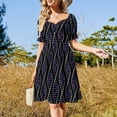 thumbnail image 4 of Vestido de manga corta con retrato divino, vestido de manga larga, vestido de cumpleaños para mujer, vestidos de verano, vestidos de ceremonia., 4 of 7