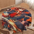 thumbnail image 4 of Genshin Impact Round Tablecloth Print Decorative Table Cover Washable Table Cloths for Dining Party Picnic 70x70in, 4 of 8