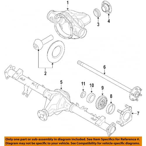 Nissan 38189ZJ00A Rear Pinion Seal Nissan Frontier Titan Xterra