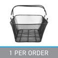 thumbnail image 3 of SSWBasics Black Metal Shopping Basket with Handles - 17”W x 12”D x 7”H - Durable and, 3 of 7