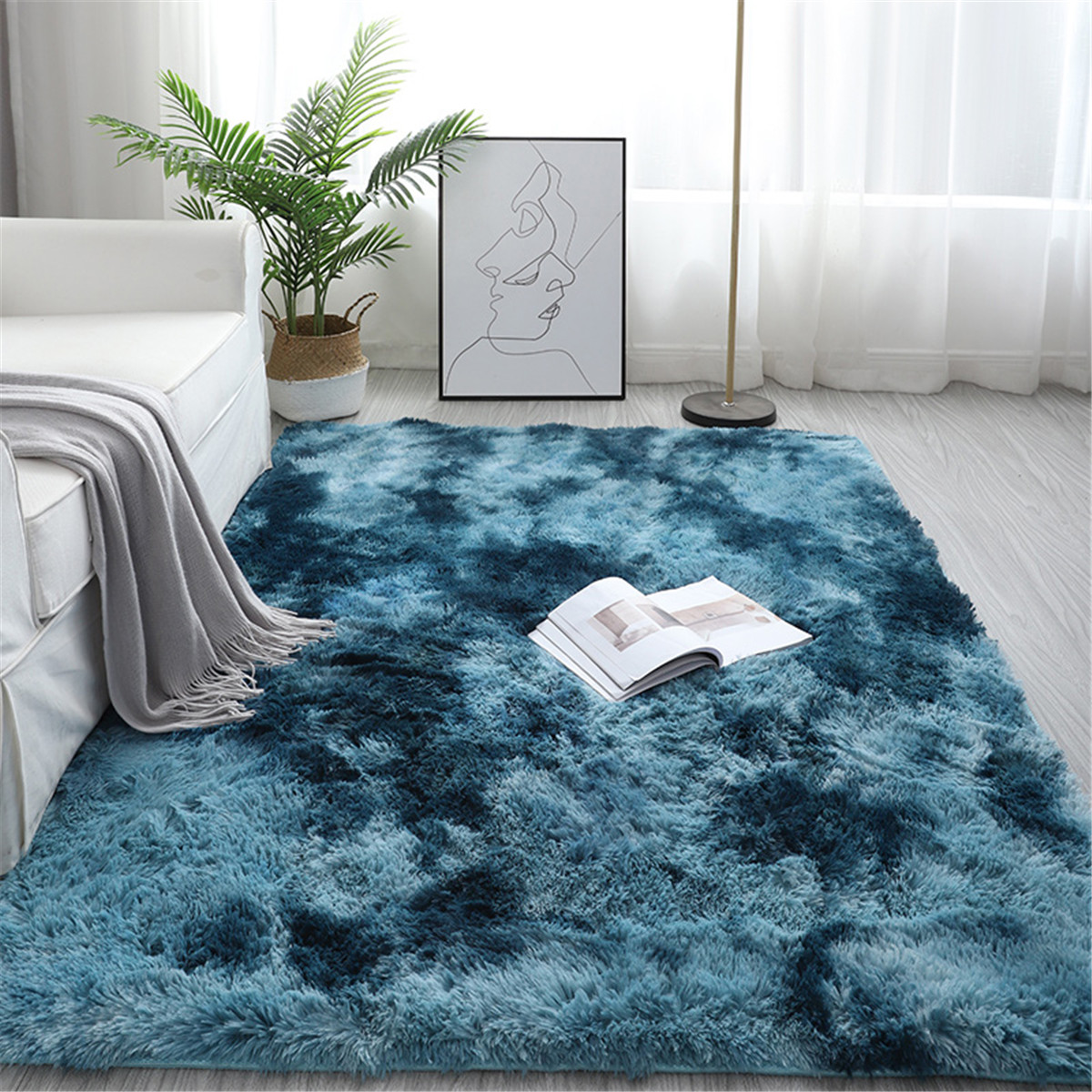 Novashion 5ft X 8ft Shaggy Area Rugs For Bedroom Living Room Fluffy 
