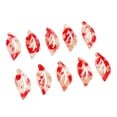thumbnail image 2 of 10pcs Colgantes de hoja Pendientes de gota Pendientes de gota de cabujón rojo Sunnimix Cabujón colgante, 2 of 8