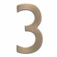 thumbnail image 5 of Architectural Mailboxes 4" Brass Floating House Number, Satin Nickel, 2, 5 of 7