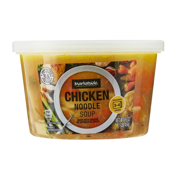 Marketside Chicken Noodle Soup, Fresh Deli Soup, 16 oz