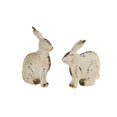 thumbnail image 1 of Melrose International 70577 Résine de Lapin de 8 Po&44; Brun Blanc - Lot de 4, 1 of 1