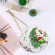thumbnail image 5 of Adorno navideño colgante Grin-Ch para árbol de Navidad: adornos colgantes de cerámica para fiestas: ideas para regalar adornos navideños, 5 of 8