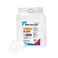 thumbnail image 2 of SupremePlus New Terry Cloth Cleaning Rags 10 lbs Bag of Rags Commercial All Purpose Reusable Cotton Dust Cloths Value Pack, White, 160 Count, 4 Pack, 2 of 8