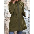 thumbnail image 3 of Liacowi Women Light Rain Jacket Waterproof Active Outdoor Trench Raincoat with Hood Ladies Lightweight Windproof Windbreaker, 3 of 7