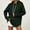 A08-Army Green, variant on POTETI Hoodies for Women Casual Long Sleeve Pullover Tops Solid Sweatshirts