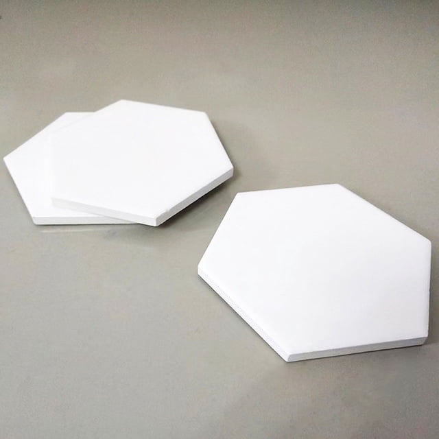 Posavasos absorbente de cerámica White Cloud Posavasos de transferencia térmica Embryo blanco brillante con puntos en blanco Posavasos antideslizantes con aislamiento térmico Embryo liso