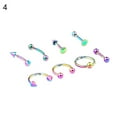 thumbnail image 6 of 8Pcs Mixed Style Lip Tongue Eyebrow Nose Ring Barbell Body Piercing Jewelry, 6 of 7