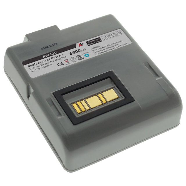 Artisan Power Replacement Battery for Zebra / Comtec RW420 Barcode Printer | 7.2 Volt | 6900 mAh | High Capacity Lithium Ion Rechargeable Battery | Made in Japan Cells | Replaces OEM Battery Number CT