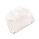 thumbnail image 3 of Elegante bolso de hombro peludo blanco, adorable bolso cruzado de felpa, moderno bolso de almacenamiento con cadena de perlas, bolso redondo portátil para exteriores para niña, 3 of 7