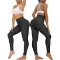 thumbnail image 4 of COMFREE Women's High Waisted Yoga Pants Tummy Control Anti Cellulite Ruched Butt Lifting Scrunch Booty Leggings Workout Running Textured Tights, 4 of 6