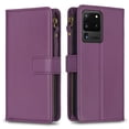 thumbnail image 2 of Compatible with Samsung Galaxy S20 Ultra 5G Premium PU Leather Wallet Case with 9 Card Slots Zipper Pocket and Hand Strap, 2 of 5