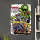 thumbnail image 3 of Placa de Metal Wdftyju Vintage de hierro Hot Rod Art Rat Fink Rectangular 20x30cm, 3 of 9