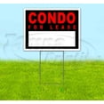 thumbnail image 1 of Condo For Lease (18" x 24") Yard Sign, Includes Metal Step Stake, 1 of 6