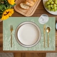 thumbnail image 4 of Sage Green Wildflowers Placemats Set of 6, Modern Floral Butterfly Plant Placemats for Dining Table, Place Mats for Kitchen Tabletop, Waterproof Wipeable Dining Table Mats Set, 4 of 9