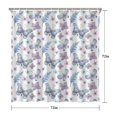 thumbnail image 5 of Watercolor Butterfly Flower Leaf White Pattern Shower Curtain 72"x72" ,Bathroom Decorative Shower Curtains Set with 12 Hooks,Modern Waterproof Washable Shower Curtain, 5 of 6