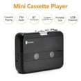 thumbnail image 3 of Mini Lecteur Cassette Enregistrement avec Prise Casque 3,5 mm Commande, 3 of 7