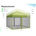 thumbnail image 2 of Quictent 8x8 EZ Pop up Canopy Tent with Netting Screen Mesh Walls Waterproof Roller Bag (Green), 2 of 9