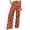 e-558Red125, variant on ANINEO Women Button Summer Casual Beach Pants Trousers High Waisted Wide Leg Pants With Pocket Striped Long Trendy Daily Female Slacks