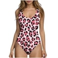 thumbnail image 1 of Maillot de Bain une Pièce pour Femmes Imprimé Léopard, Maillot de Bain Athlétique avec Soutien-Gorge Intégré, Maillot de Bain Gainant pour Compétition, 1 of 6