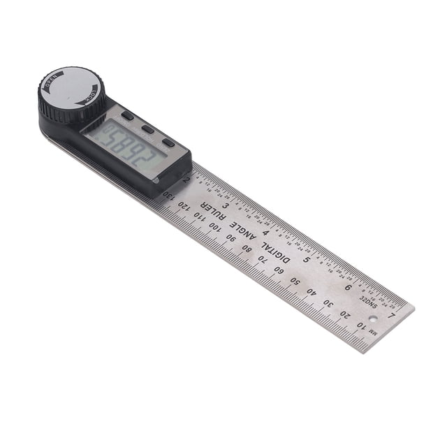 Buscador De ángulo Digital, Pantalla LCD De 0 A 200 Mm Regla De ángulo Digital De 360 grados Alta Precisión Para Carpintería