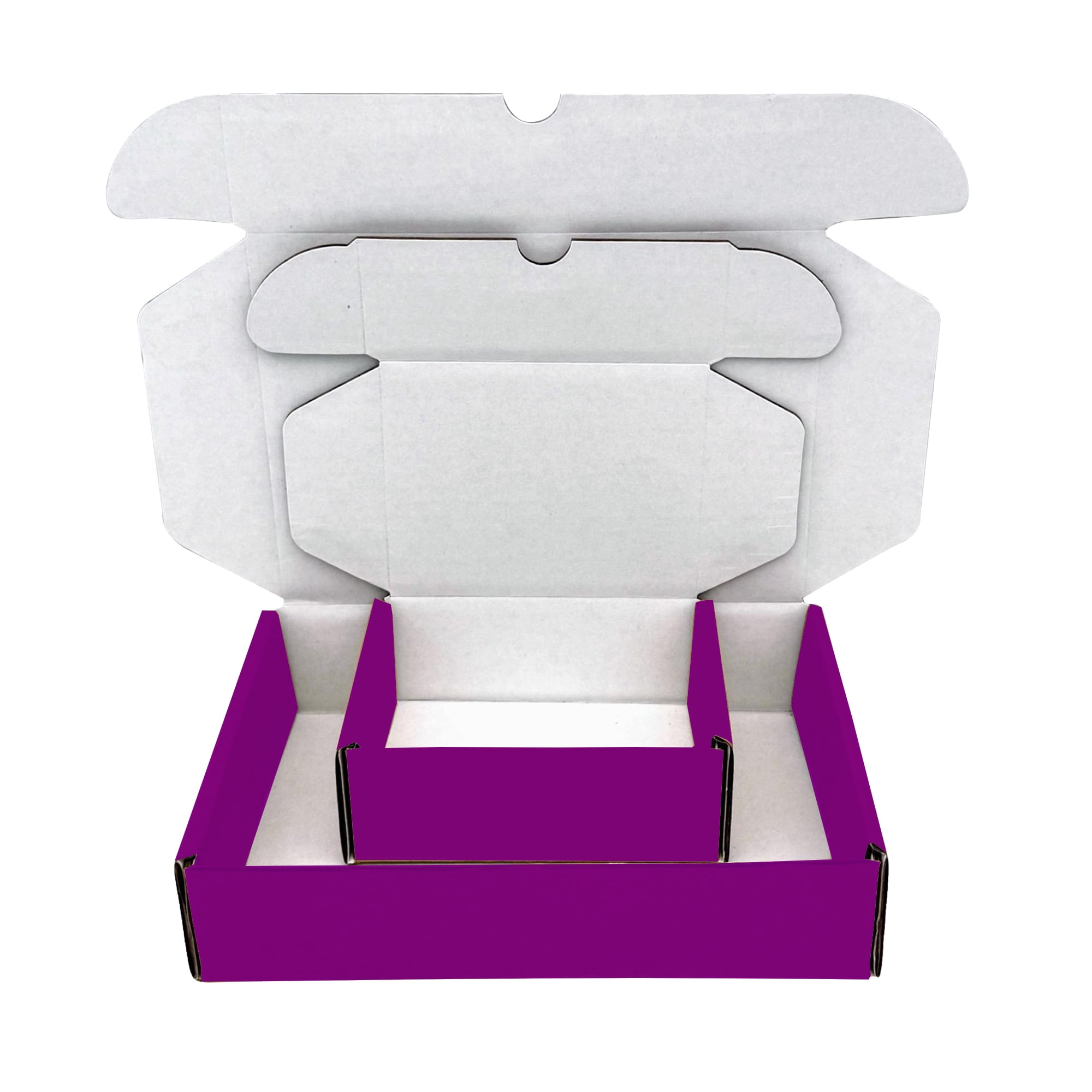 Ucanpack 1/8" Inch Thick Moving Mailers Box 7½x6 5/8x6½", Made In USA- Small Boxes For Gift 25 Pcs, Purple Corrugated Carton For Small Business, Packing Supplies