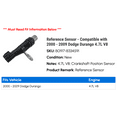 thumbnail image 2 of Reference Sensor - Compatible with 2000 - 2009 Dodge Durango 4.7L V8 2001 2002 2003 2004 2005 2006 2007 2008, 2 of 2