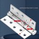 thumbnail image 3 of Door Hinges 2Pcs Stainless Steel Double Opening Spring Hinge Two Way Free Door Fence Automatic Closing Hinge Hinge 4 Inch Single Bomb, 3 of 5