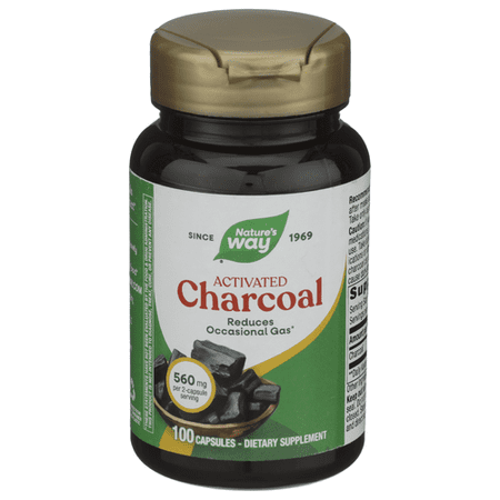 (Pack Of 3) Natures Way Activated Charcoal 100 Capsules