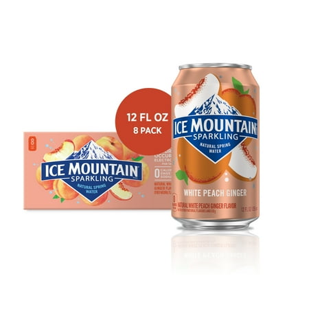 UPC 083046447015 product image for Ice Mountain Sparkling Water, White Peach Ginger, 12 oz. Can (8 Count) | upcitemdb.com