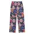 thumbnail image 2 of FORMRS Kids Pajama Pants with Pockets Size 6-8Y Boys Lounge Sleep Bottoms, Soft Pinks Flowers, 2 of 8