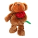 thumbnail image 4 of Lindo oso de peluche con rosa, muñecos de oso navideños para novia, mamá, amante en el día de San Valentín, animal de peluche suave para cumpleaños romántico, 4 of 7