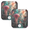 thumbnail image 7 of Yayeee LED Night Lights with Motion Detectors Auto Dusk to Dawn Light Sensors, 2 Pack, Psychedelic Forest, 7 of 7