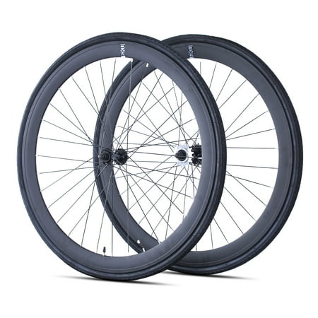 6KU 700C Alloy Deep V Wheelset Fixed Gear Single-Speed Fixie Flip Flop Track Bike (Best Single Speed Wheelset)
