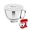 white, variant on 5 Quart Stainless Steel Mixer Bowl Set Compatible with KitchenAid 4.5-5 Quart Tilt-Head Stand Mixers (5 Quart Bowl＋White Cover）