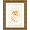 thumbnail image 1 of Lee, Judson 17x24 Gold Ornate Wood Framed with Double Matting Museum Art Print Titled - Delicate Peach Roses, 1 of 4