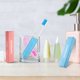 thumbnail image 3 of sweethay Pack of 2 Folding Toothbrush Portable School Cleaning Traveling Office Gums Soft Teeth Hiking Household Toothbrushes cuidado de los oídos Azul rosado, 3 of 6