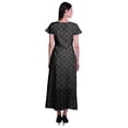 thumbnail image 3 of Moomaya Robe Longue Maxi pour Femmes à Manches Courtes, Robe Formelle/décontractée avec Poches P-TTG, 3 of 6