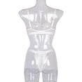 thumbnail image 3 of Encaje sexy conjunto de ropa interior sujetador ropa interior regalo para mujeres niñas, blanco, M 2 piezas Vogacara XX000054-18, 3 of 7