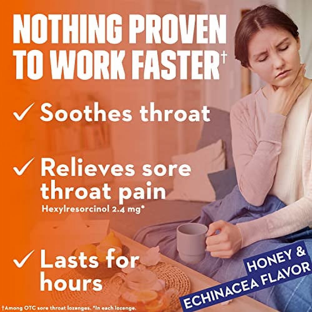 MUCINEX® InstaSoothe™ Sore Throat + Soothing Comfort - Honey & Echinacea 36/40 ct. (Pack of 3) - image 3 of 5
