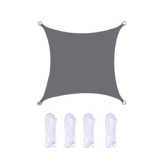 Scienceny Toldo para exteriores, cortina protectora solar multifuncional de tela de poliéster impermeable y resistente al sol Jardín y Patio 2*2m gris