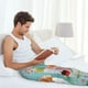 thumbnail image 5 of Fotbe Kawaii Sushi Characters Delight Pantalones de Pijama para Hombre, Pantalones de Dormir, Pantalones de Casa con Cintura Ajustable y Bolsillos-Large, 5 of 6