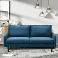 thumbnail image 2 of HomeStock Modern Motifs Stylish Modern Comfortable Couch for Living Room & Office Seating-Color:Indigo,Size:Velvet Sofa, 2 of 5